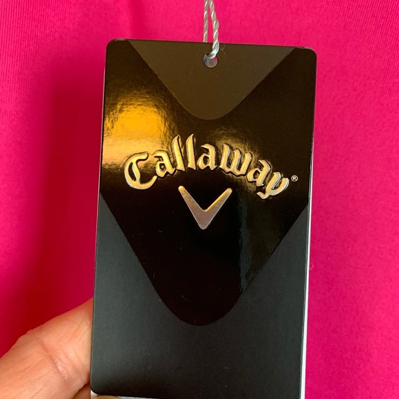 Callaway Men’s Opti Dri Pink Golf Shirt - M - Picture 6 of 9